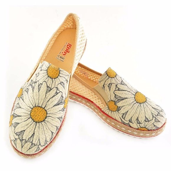 Goby Shoes - Daisy Floral Slip on Shoes - Picture 2 of 7